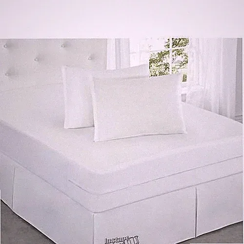All-In-One Mattress Protector White Full Size Bed Cover pad