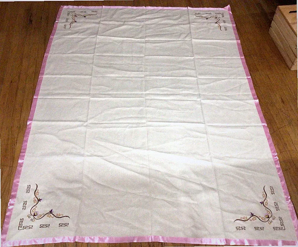 Beautiful Blanket Throw 100% Hemp Natural Cover Size 80.5”x59”