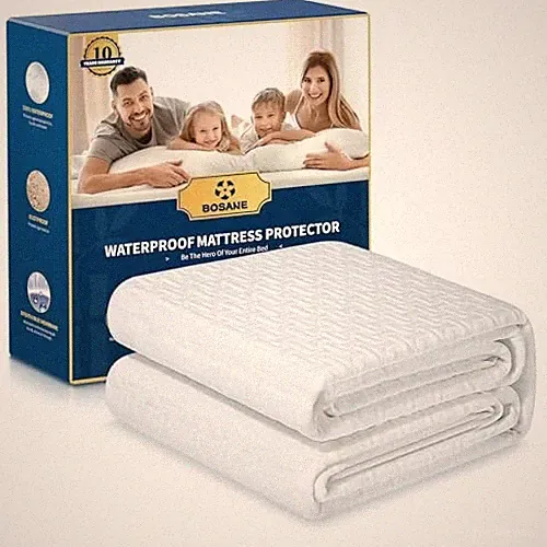 BOSANE 100% WATERPROOF QUEEN MATTRESS PROTECTOR BREATHABLE COOLING 3D