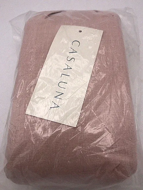 Casaluna King 100% Washed Hemp Solid Pillowcase Set Mesa Pink
