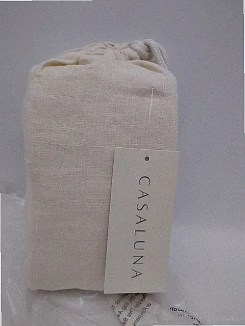 Casaluna King 100% Washed Hemp Solid Pillowcase Set Natural Color