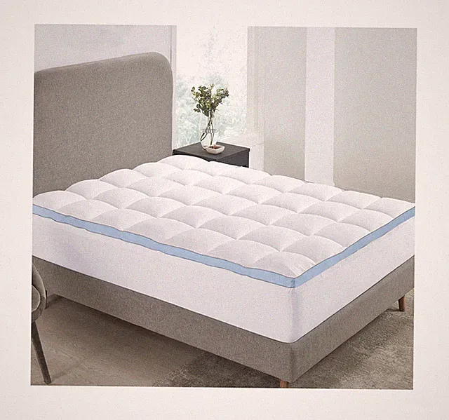 Extra Thick King Size Cooling Mattress Topper, Plush King Size Pillow top Mat...