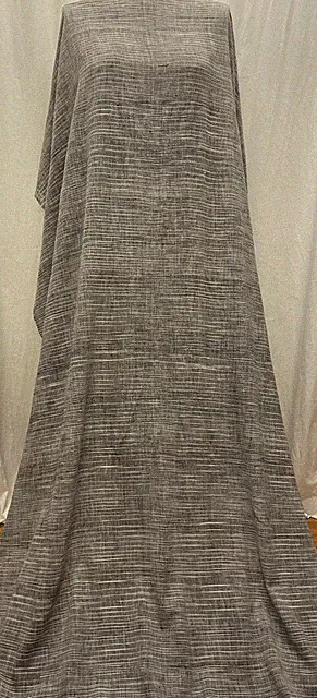 Handwoven Organic 70% Cotton & 30% Hemp Gray Fabric By the Yard 42" Inches Wide