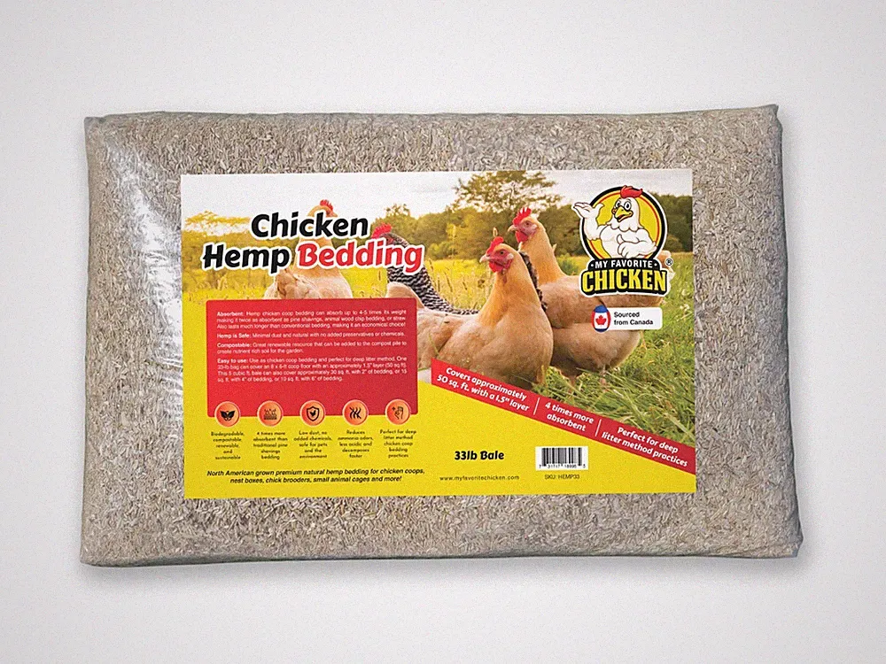 Hemp Bedding for Chicken Coop, Small Animal Litter