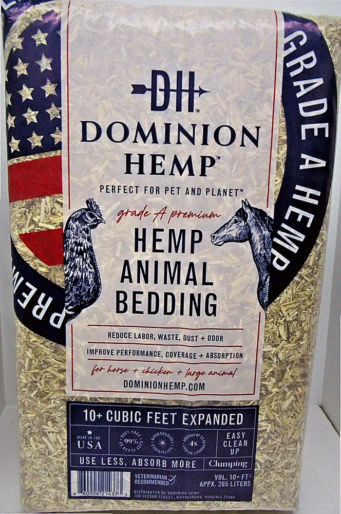 Hemp Bedding, Large 30lb Bag (10+ Cubic Feet)