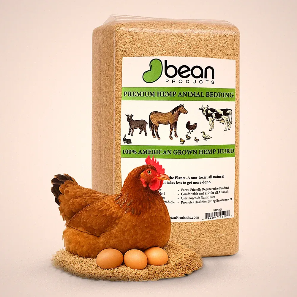 Hemp Pet Bedding - DUST Free Natural Ground Hurds - USA Grown - Carbon Negative