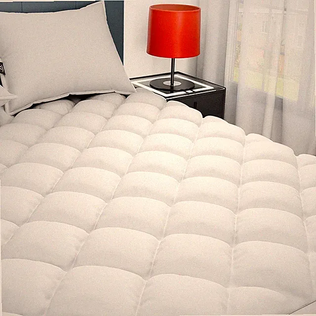 Hypoallergenic Queen Mattress Pad with Extra Deep Pocket, Breathable & Noiseless