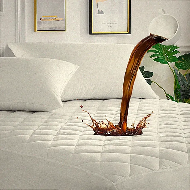King Mattress Cover Waterproof, Deep Pocket Mattress Pad Protector Fits to 6'...