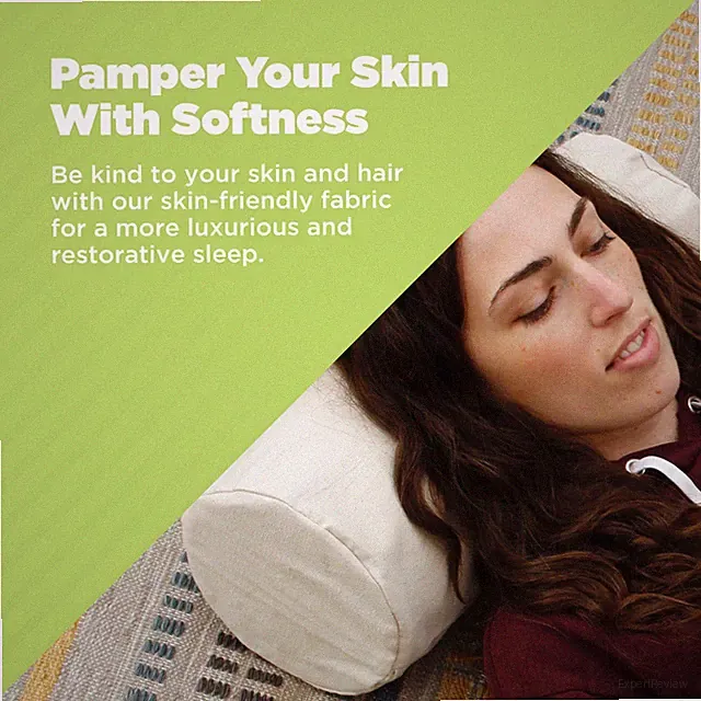 Luxurious Neck Roll Pillowcase - Natural and Durable Pillow Cover with Zipper