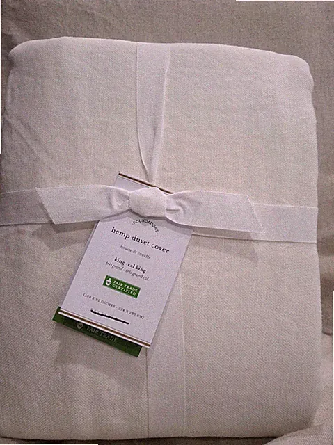 Pottery Barn Hemp Duvet COVER King Natural Undyed 2 King Shams