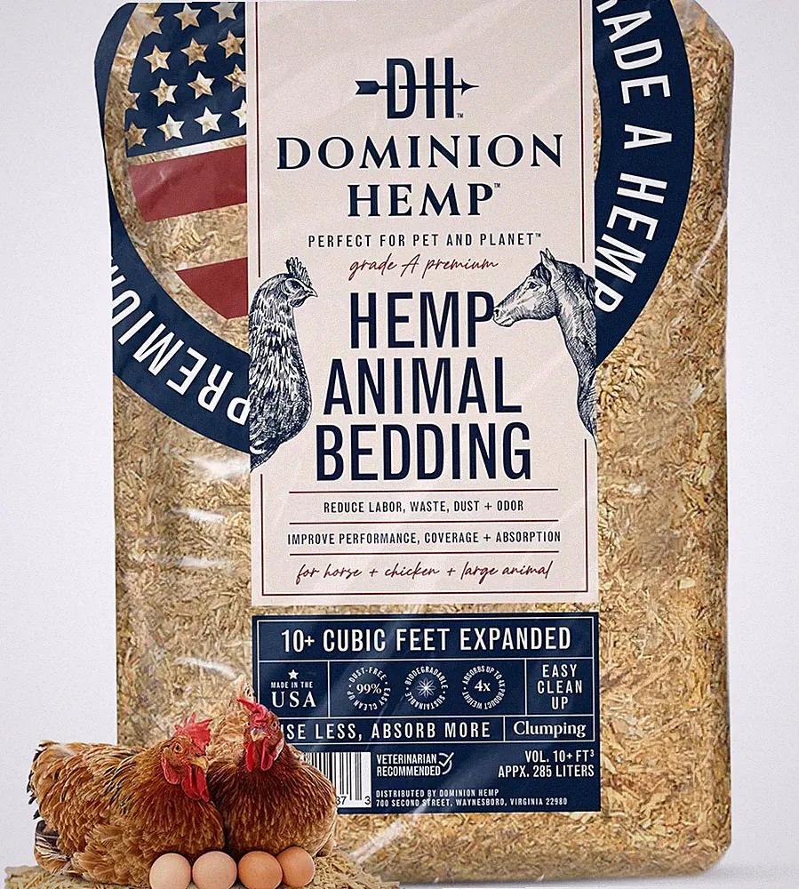 Premium Hemp Bedding for Chicken Coops in Bulk 285 Liters