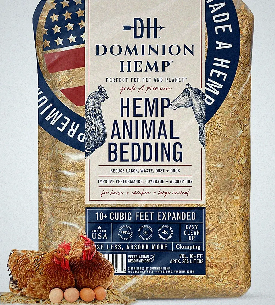 Premium Hemp Bedding for Chicken Coops in Bulk 285L – Usa-Grown & Processed Nest