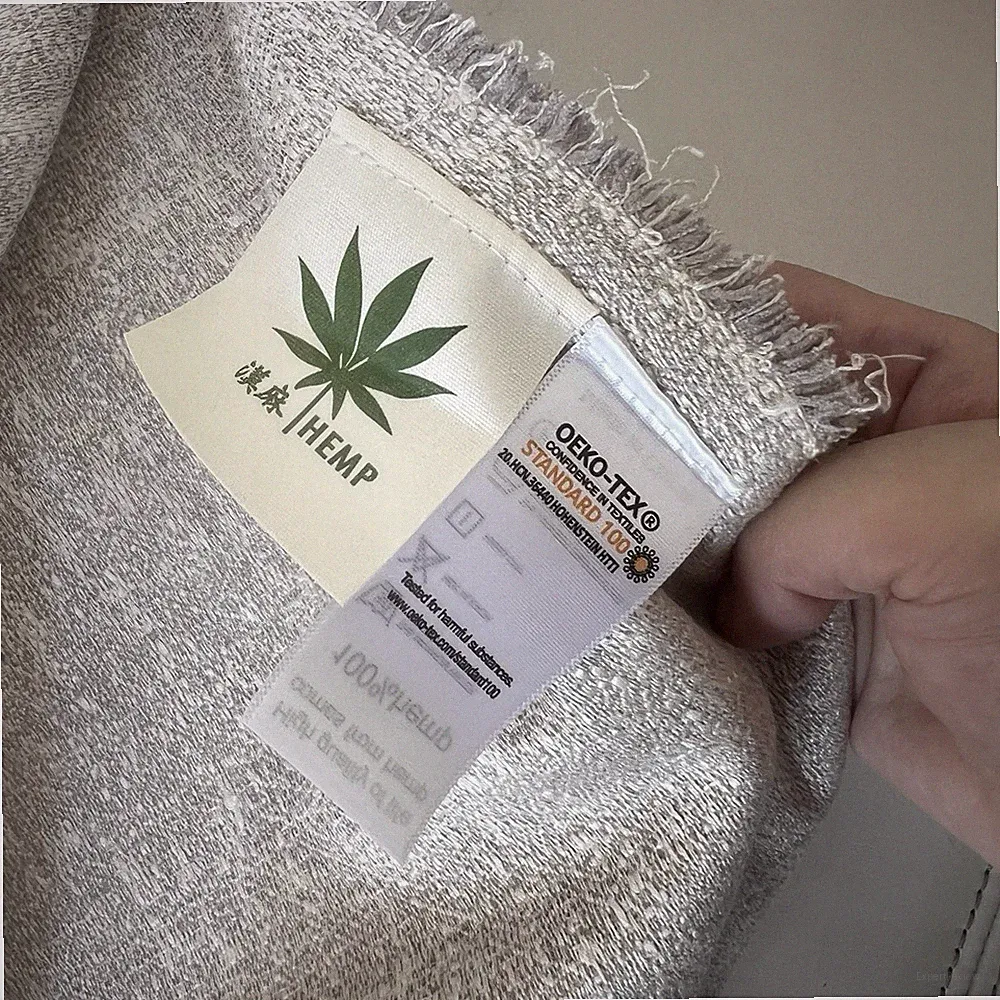 Rare Pure Hemp Woven Throw Blanket Cover Eco-Friendly, Natural, Sustainable