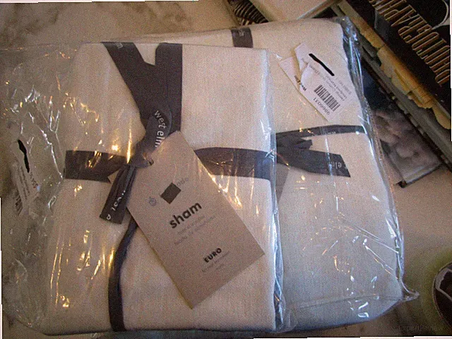 West Elm Hemp Cotton Solid Duvet King + 1 euro sham Undyed natural