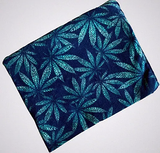 ZooFleece Pot Weed Cannabis Marijuana Grass Green Plant Blanket Quilt 50X60"